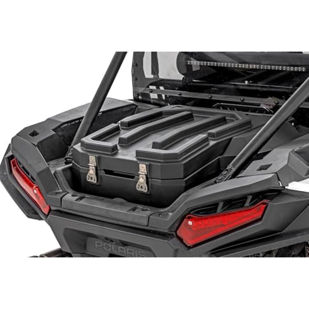 Rough Country Rear Bed Cargo Box for 2024 Polaris RZR XP 1000 - Fits 2/4 Seater, 28 GAL,Waterproof, UV & Scratch Resistant, Lockable