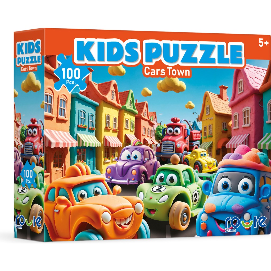 Route Arabalar Şehri 100 Parça Puzzle 34×48 cm Eğlenceli Tasarım 5-7 Yaş Çocuklar İçin Anne Bebek Oyuncak Fiyatı