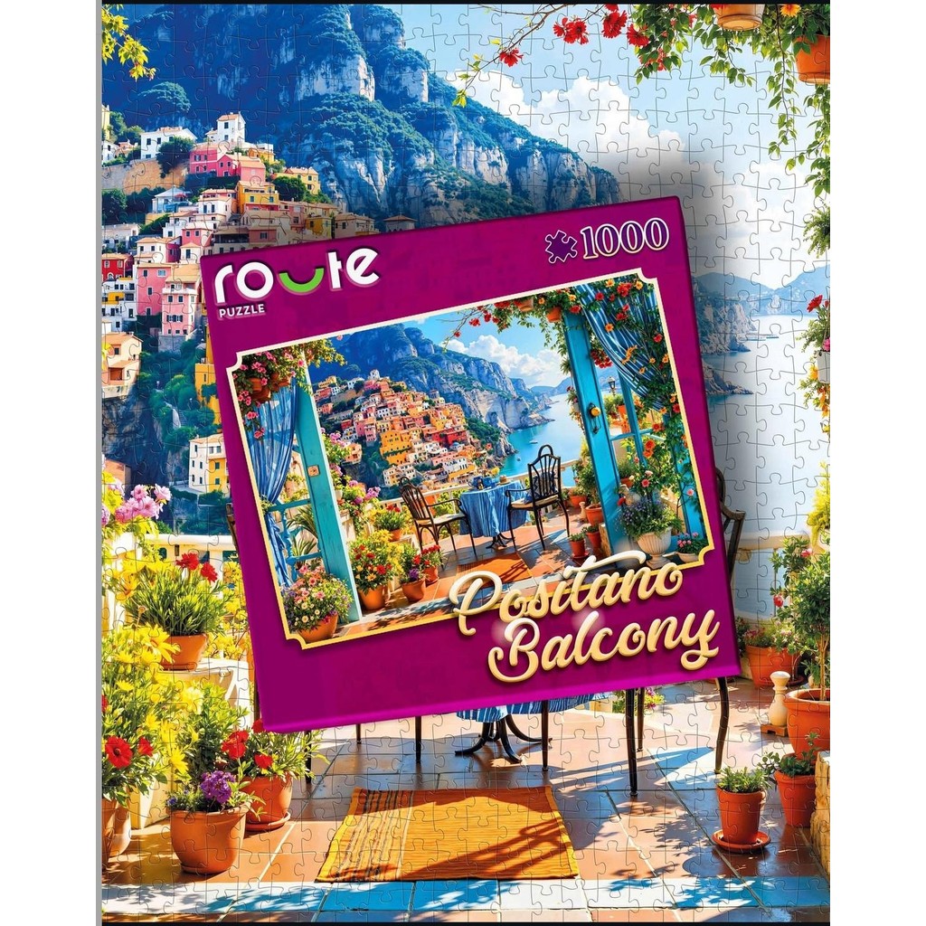 Route Romantik Balkon Temalı Puzzle (1000 Parça) 48×68 cm Anne Bebek Oyuncak Fiyatı
