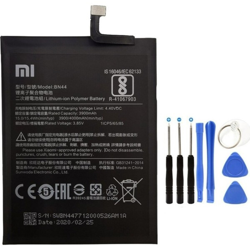 Route Xiaomi Redmi 5 Plus BN44 Batarya Pil + Tamir Seti Cep Telefonu Bataryası Fiyatı