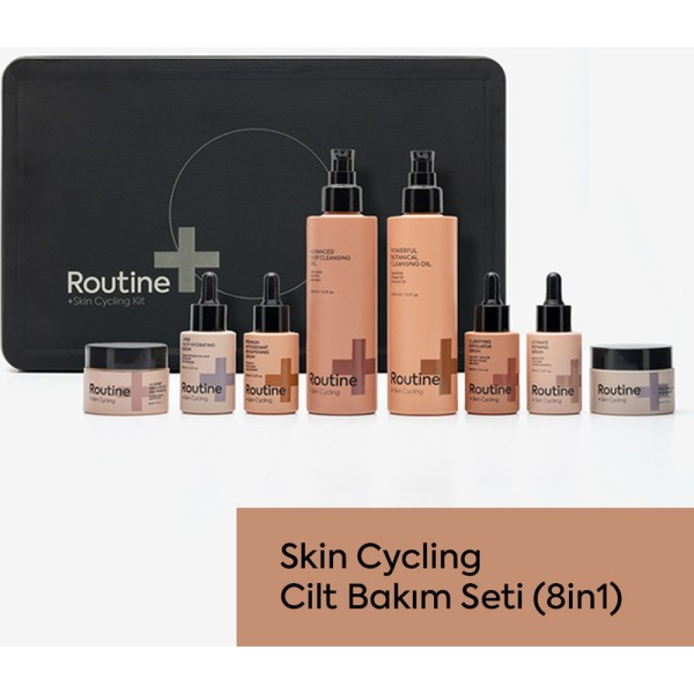 Routine+ Cilt Bakım Seti Skin Cycling Cilt Bakım Döngüsü Seti (8in1) Cilt ve Yüz Bakımı Fiyatı