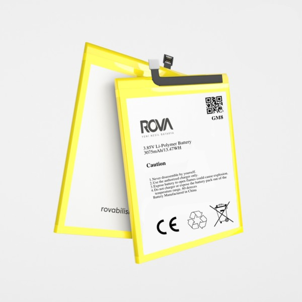 Rova General Mobile Gm 8 Batarya 3075 Mah Cep Telefonu Bataryası Fiyatı