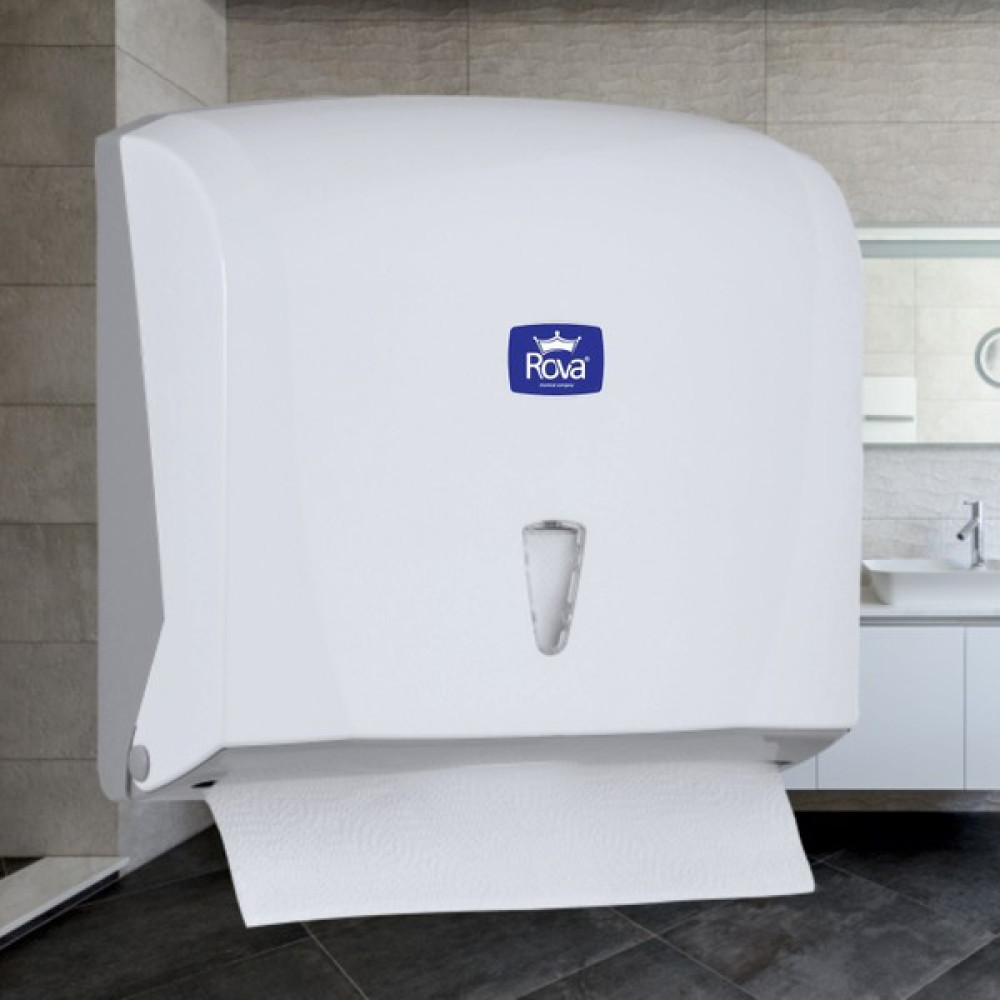 Rova Z Katlı Kağıt Havlu Dispanseri Beyaz 1 Adet Dispenser Fiyatı