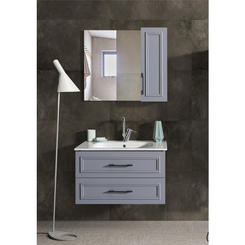 Rovalli Classi Banyo Dolabı Seti - BANYO DOLABI SETİ - Gri Banyo Dolabı / Mobilyası Fiyatı