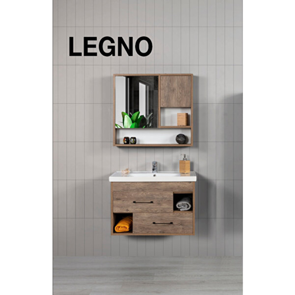 Rovalli Legno Banyo Dolabı Seti - BANYO DOLABI SETİ - Ceviz Banyo Dolabı / Mobilyası Fiyatı