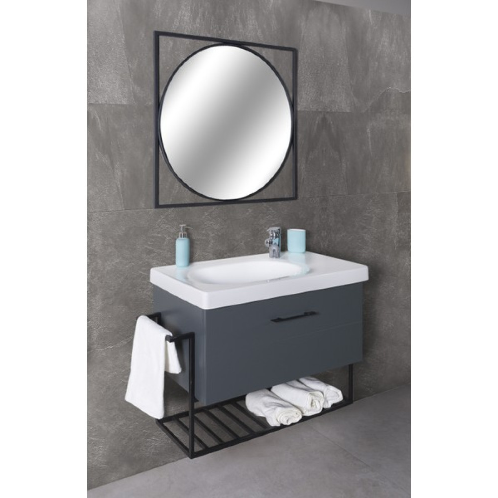 Rovalli Studio Banyo Dolabı - Banyo dolabı seti - Antrasit Banyo Dolabı / Mobilyası Fiyatı