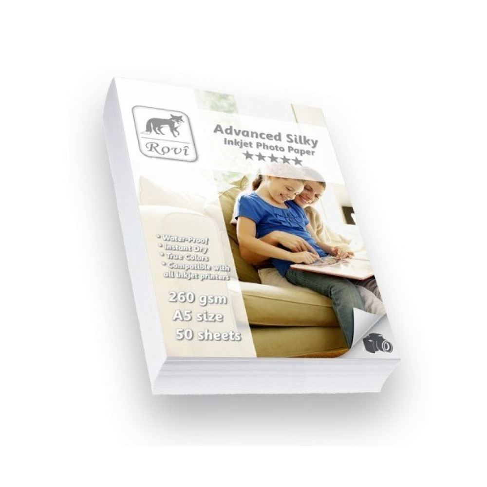 Rovi Advanced İpek Fotoğraf Kağıdı - 260Gsm - 50Yp - A5 Fotoğraf Kağıtları & Asetatlar Fiyatı