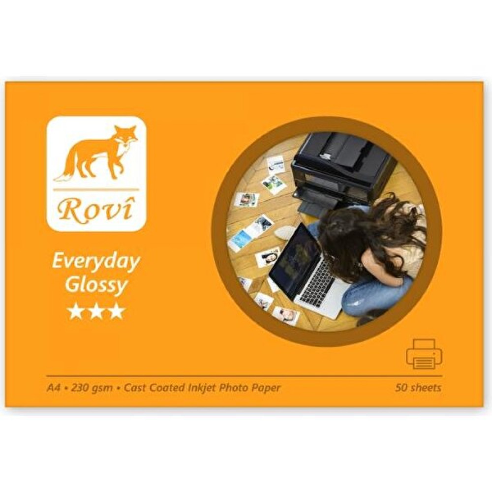 Rovi Everyday Parlak A4 Fotoğraf Kağıdı 230GR - 50 Yaprak Fotoğraf Kağıtları & Asetatlar Fiyatı