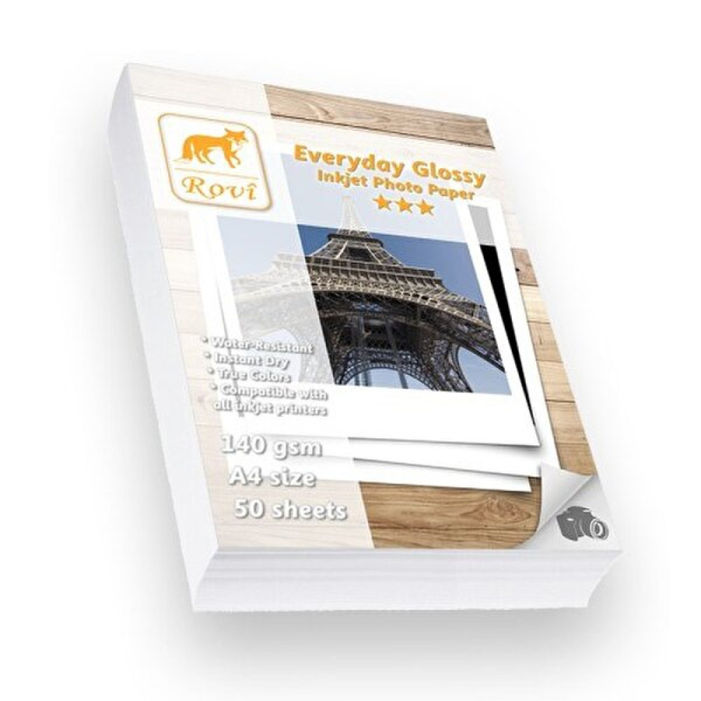 Rovi Everyday Parlak Fotoğraf Kağıdı - 140Gsm - 50Yp - A4 Fotoğraf Kağıtları & Asetatlar Fiyatı
