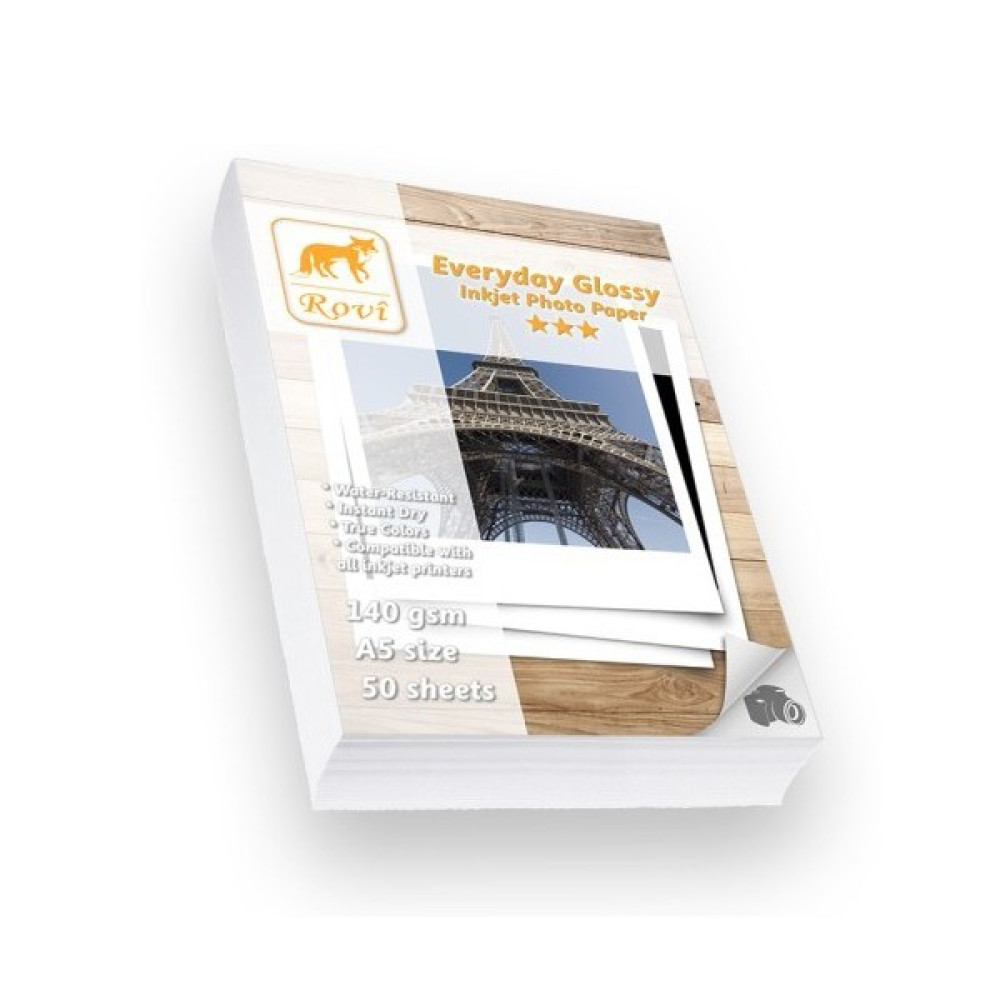 Rovi Everyday Parlak Fotoğraf Kağıdı - 140Gsm - 50Yp - A5 Fotoğraf Kağıtları & Asetatlar Fiyatı