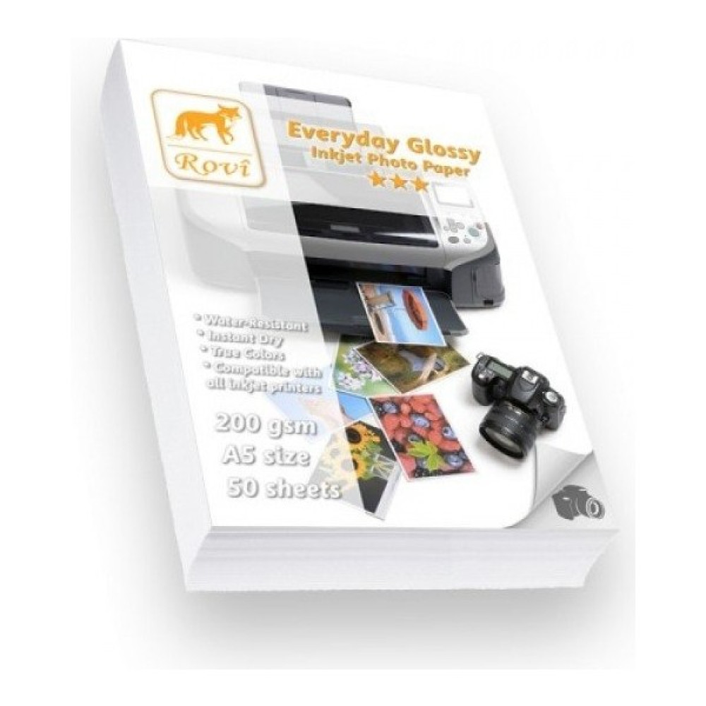 Rovi Everyday Parlak Fotoğraf Kağıdı 200GR - 50 Yaprak 15 x 21 cm Fotoğraf Kağıtları & Asetatlar Fiyatı