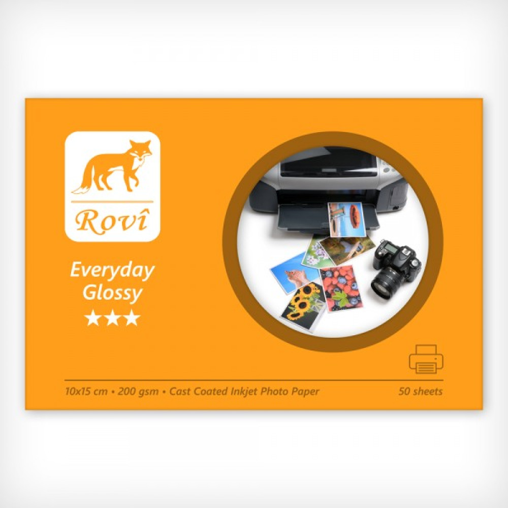Rovi Everyday Parlak Fotoğraf Kağıdı - 200Gsm - 50Yp - 10X15cm Fotoğraf Kağıtları & Asetatlar Fiyatı