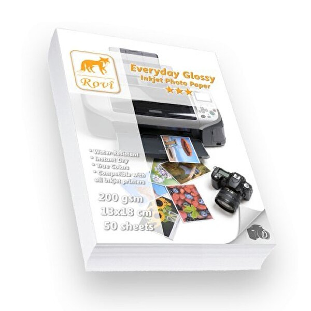 Rovi Everyday Parlak Fotoğraf Kağıdı - 200Gsm - 50Yp - 13X18cm Fotoğraf Kağıtları & Asetatlar Fiyatı