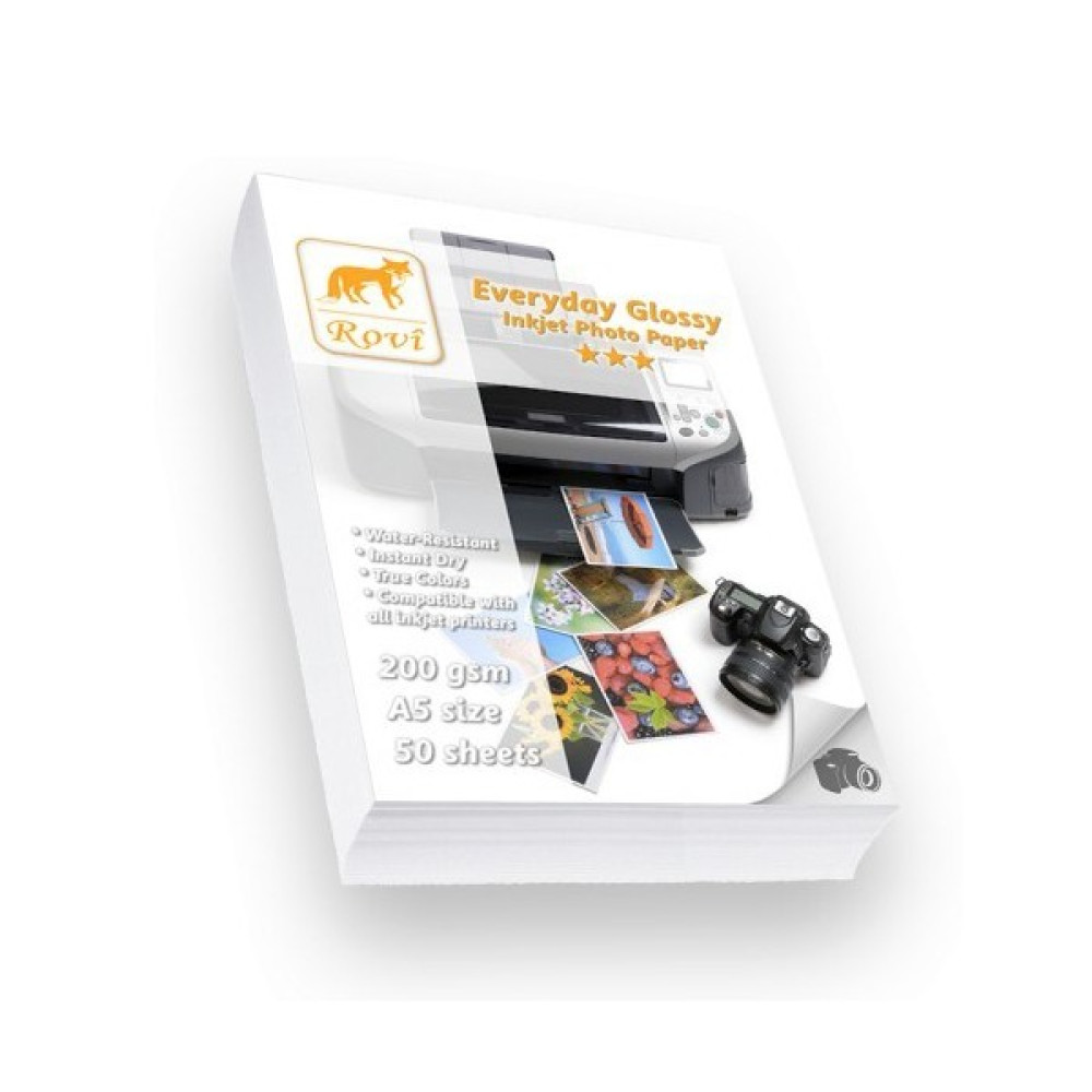 Rovi Everyday Parlak Fotoğraf Kağıdı - 200Gsm - 50Yp - A5 Fotoğraf Kağıtları & Asetatlar Fiyatı