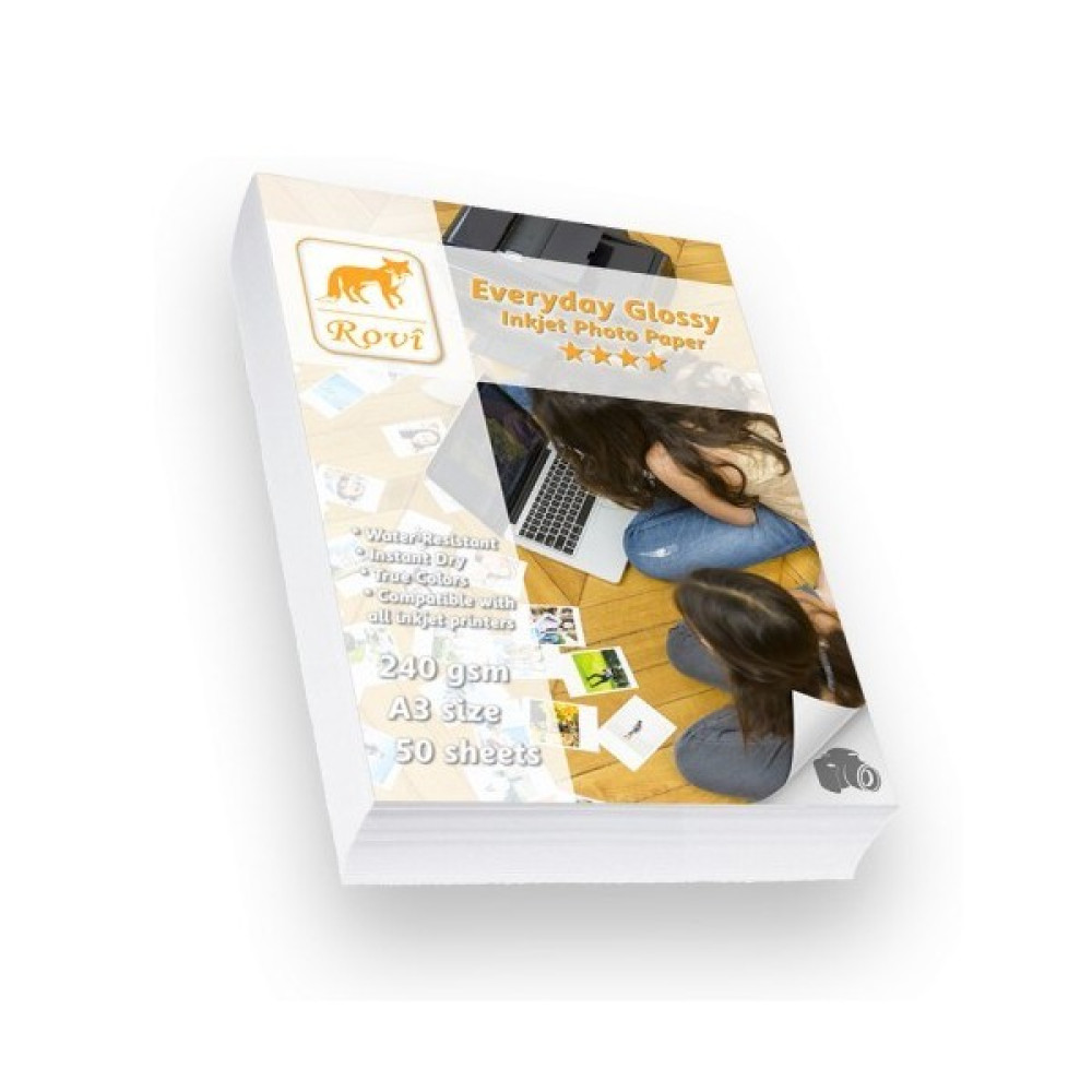 Rovi Everyday Parlak Fotoğraf Kağıdı 230gsm 50yp A3 Fotoğraf Kağıtları & Asetatlar Fiyatı