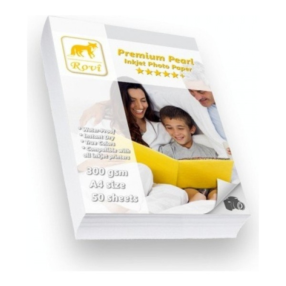 Rovi Premium Inci A4 Fotoğraf Kağıdı 300GR - 50 Yaprak Fotoğraf Kağıtları & Asetatlar Fiyatı