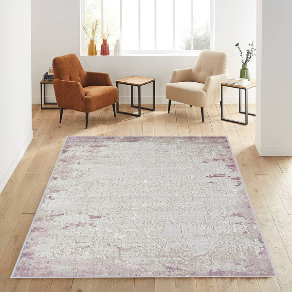 Rovigo Home Dijital Baskı Yıkanabilir Kaymaz Taban Salon Halısı - Pembe - 100 x 150 cm Salon Halısı Fiyatı