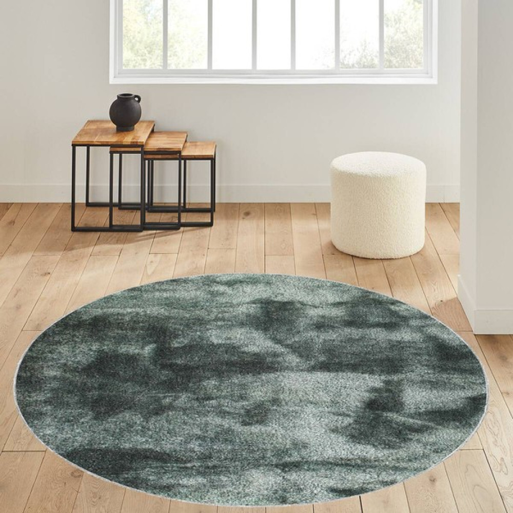 Rovigo Home Dijital Baskı Yıkanabilir Kaymaz Taban Yuvarlak Halı Rvg7091100 - Yeşil - 100 x 100 cm Salon Halısı Fiyatı