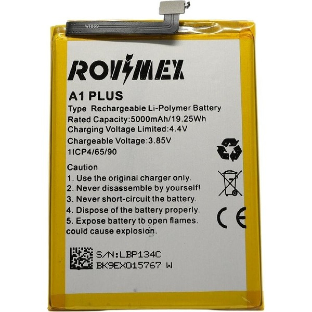 Rovimex Casper Via A1 Plus Rovimex Batarya Pil Cep Telefonu Bataryası Fiyatı