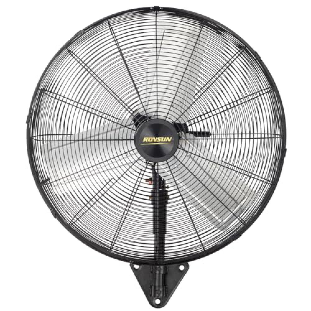 ROVSUN 30" Wall Mounted Fan, Max 10600 CFM High Velocity 3-Speed Industrial Wall Fan with Wide Angle Oscillating, Commercial Ventilation Use, Suit for Garage, Shop, Greenhouse, Gym, UL Listed Fans Fiyatı