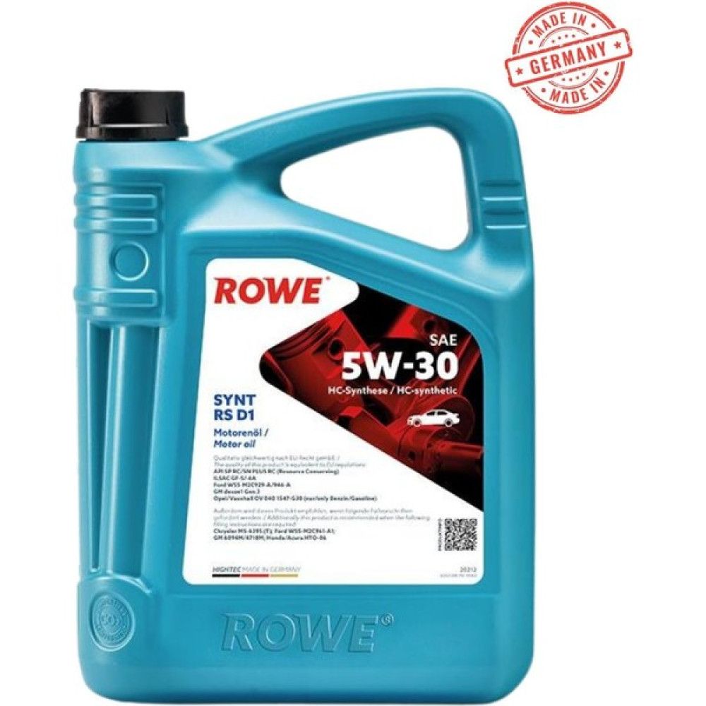 Rowe Hightec Synt Rs D1 Sae 5W-30 4 Litre Motor Yağı ( Üretim Yılı: 2023 ) Motor Yağı Fiyatı