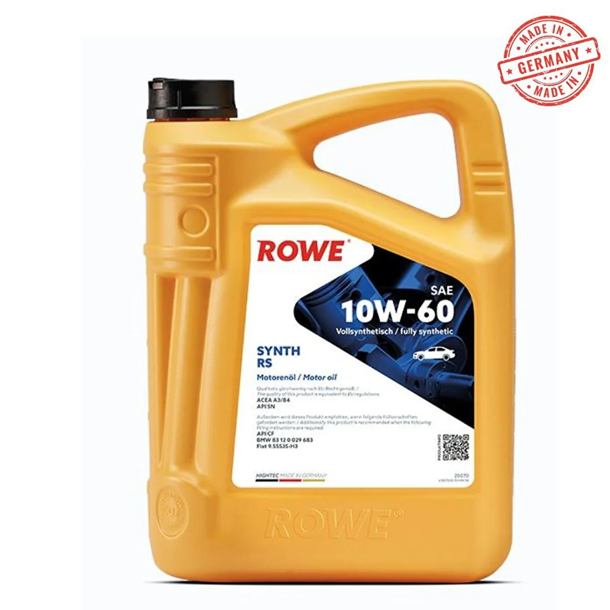 Rowe Hightec Synth Rs Sae 10w-60 Motor Yaği 4litre Motor Yağı Fiyatı