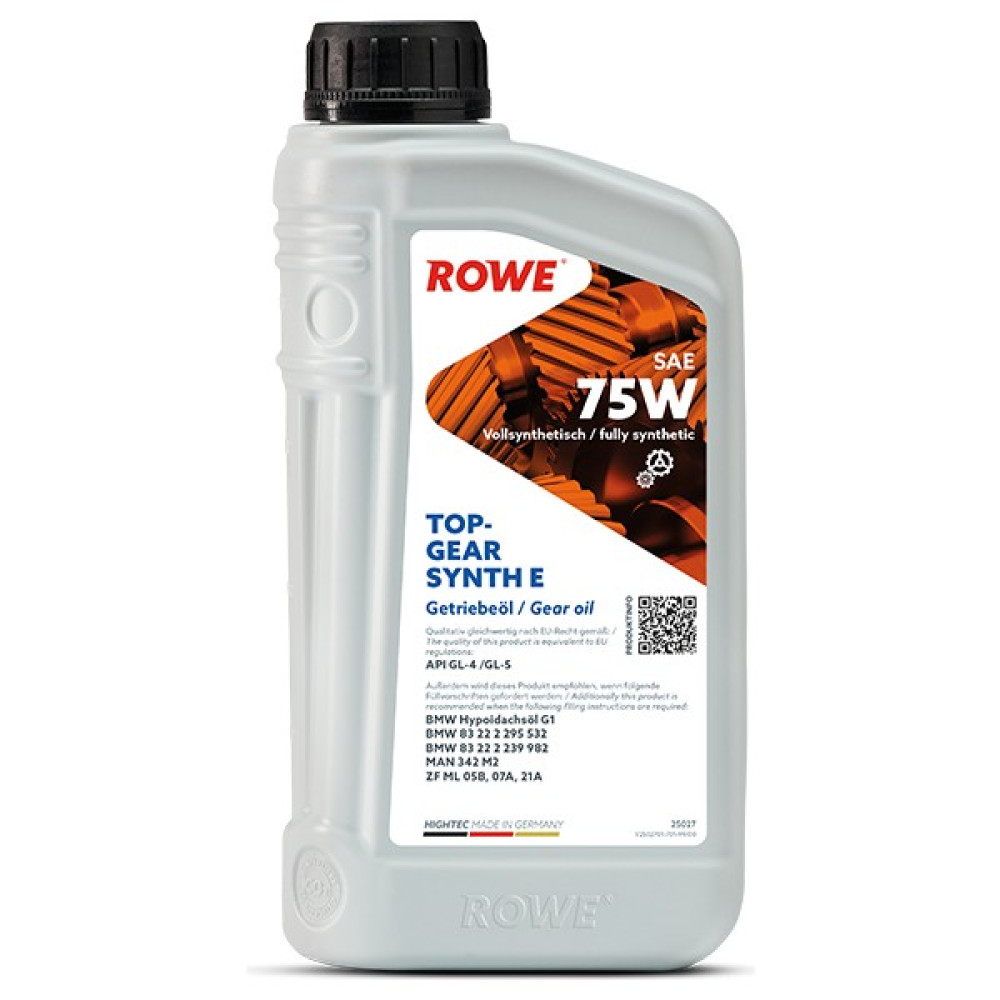 Rowe Hıghtec Topgear Synth E Sae 75W Şanzıman Yağı 1lt ( Üretim Tarihi : 2023 ) Oto Boyaları Fiyatı