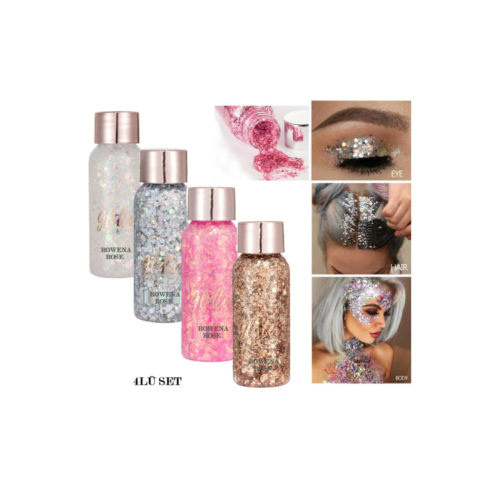 ROWENAROSE 4lü Glitter Jel Göz Farı Seti Göz Farı Fiyatı