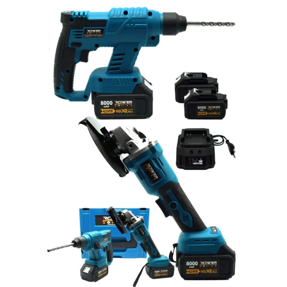 Rowermax 99980Vfx 42 V Cift Akulu Hilti -Taslama Seti Kirici Delici Tasima Cantali Taşlama Makinesi Fiyatı