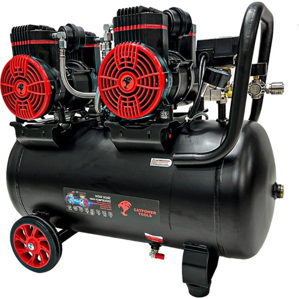 Rowermax Catpower 50 Litre 4 Pistonlu Sessiz Hava Kompresörü 4 Hp Bakır Sargı Motor 8 Bar Hava Kompresörü Fiyatı