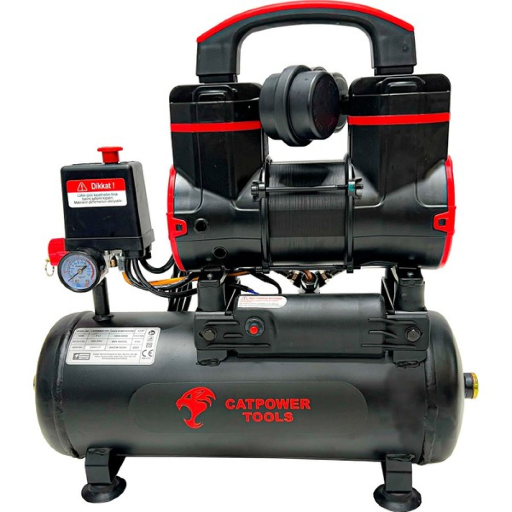 Rowermax Catpower Rowcat 1110 Sessiz Yağsız 8 Lt Kompresör 1.5 Hp 5 Parça Havalı Set Premium Seri Hızlı Dolum Hava Kompresörü Fiyatı