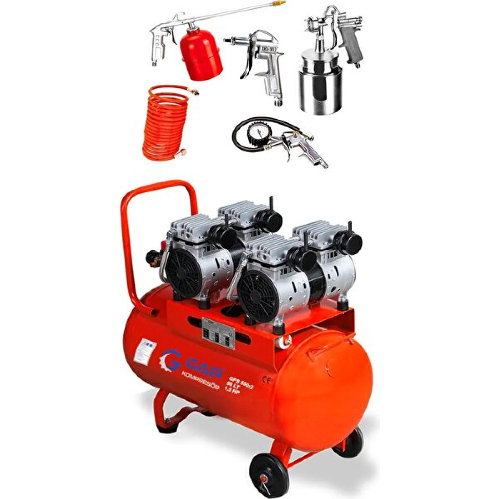 Rowermax Gap 50 Lt Sessiz ve Yağsız Hava Kompresörü Gps 1100 5 Li Havalı Set Hava Kompresörü Fiyatı