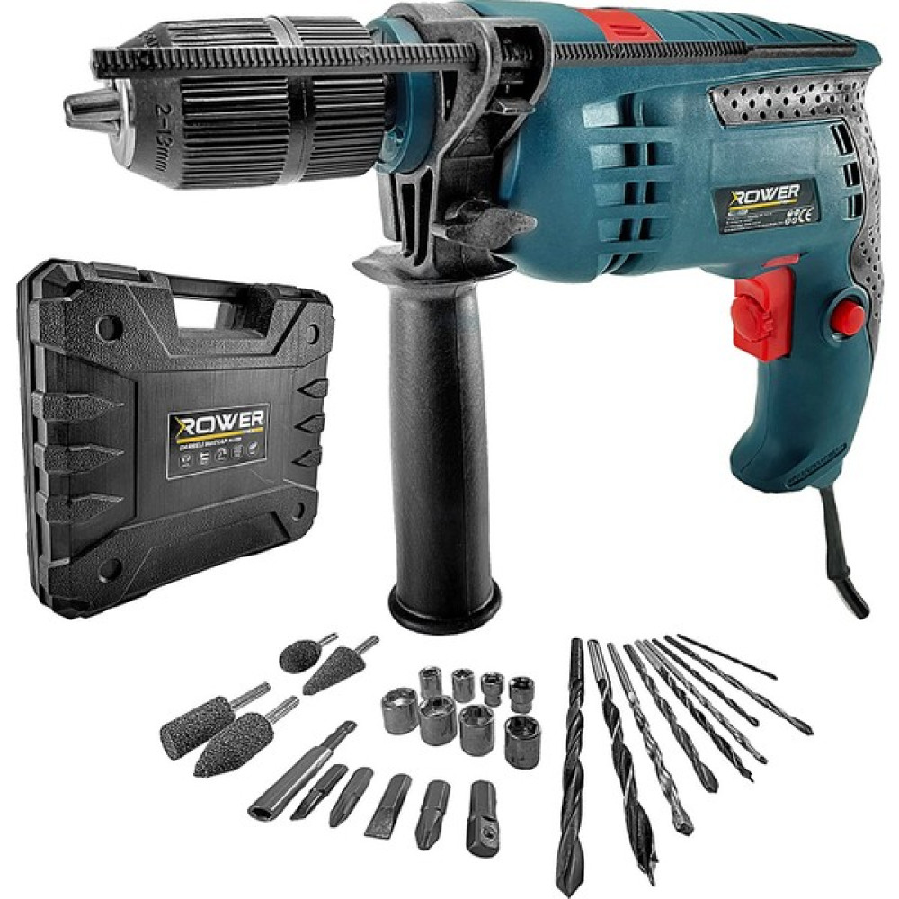 Rowermax RWRX-2027 750W Yüksek Tork Darbeli 27 Parça Bits Aksesuar Hediyeli Vidalama Matkap Matkaplar Fiyatı