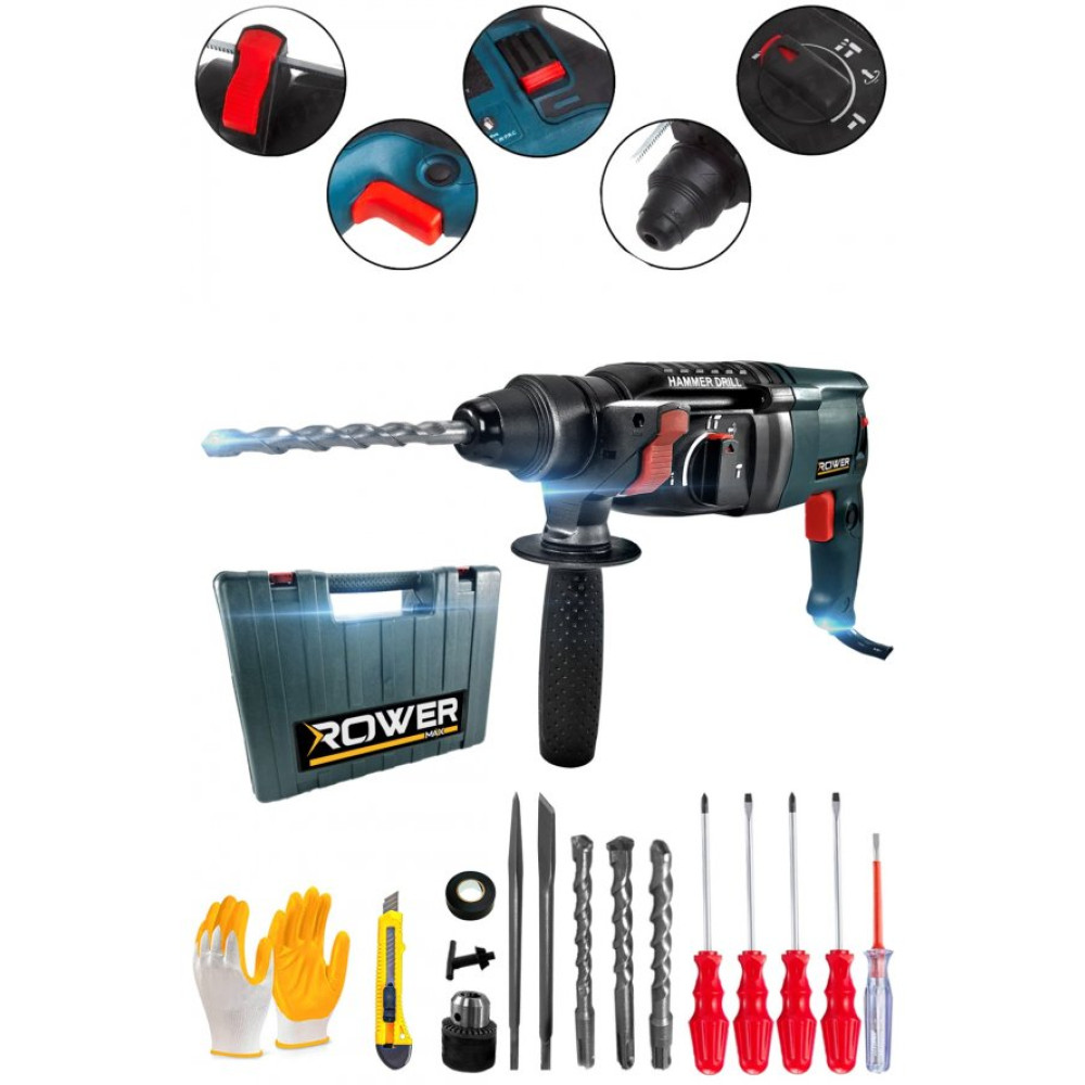 Rowermax Rwrx-3003 3500 Watt Sds Plus Kirici Delici Hilti Matkap 28 Mm 2.2 Juel Matkaplar Fiyatı
