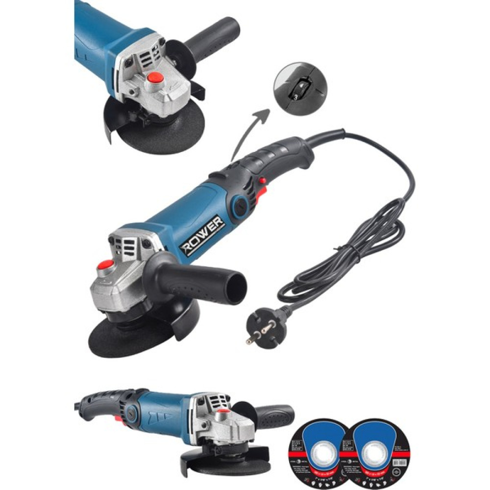 Rowermax RWRX-3803 3500 W Devir Ayarlı Spiral Taşlama Makinası Avuç Içi Taşlama 125 mm 2 Adet Diskli Taşlama Makinesi Fiyatı