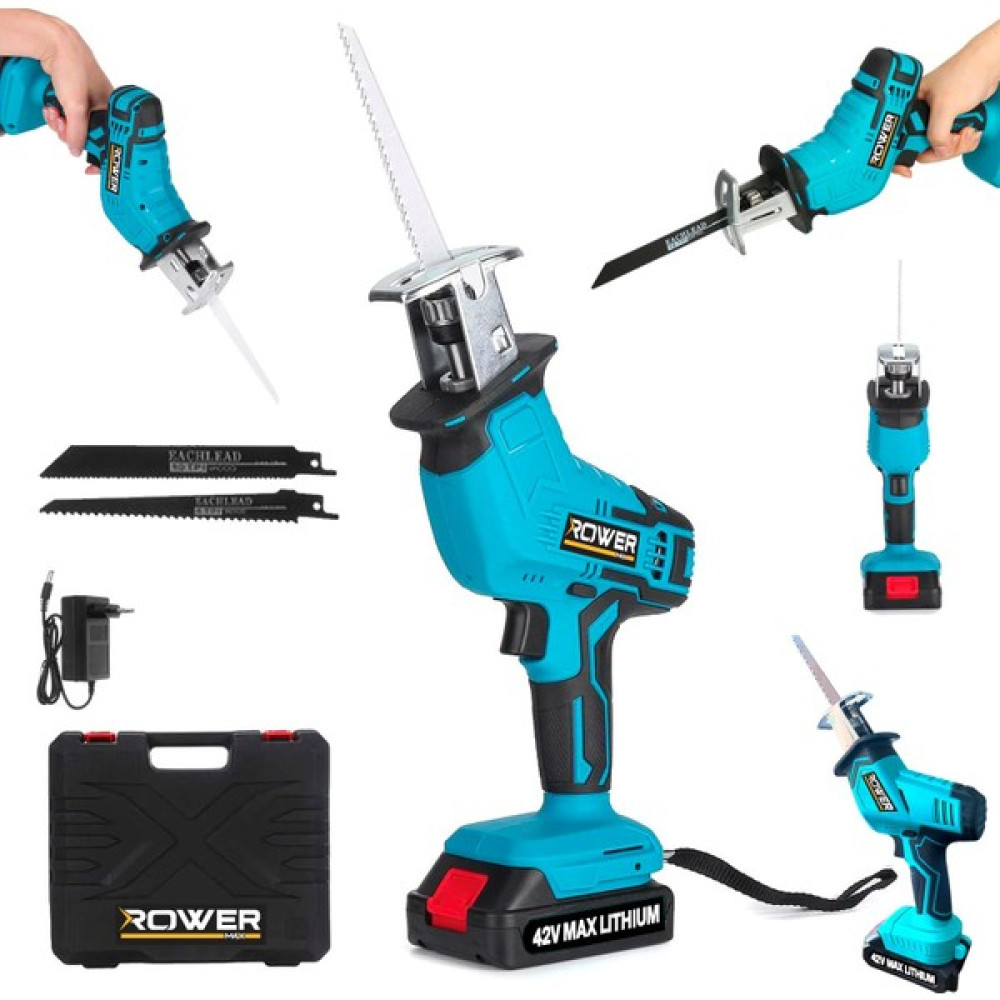 Rowermax RWRX-4005 42 V 3 Ah Lithium Akülü Tilki Kuyruğu Testere Kemik Ahşap Metal Kesim Testeresi El Aletleri Fiyatı