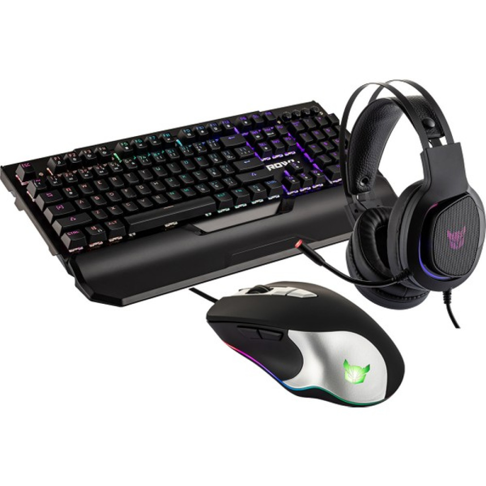 Rowl Rgs-04 7.1 Rgb Kulaklık Blue Switch Klavye 7200DPI Mouse Gaming Oyuncu Seti Klavye - Mouse Fiyatı