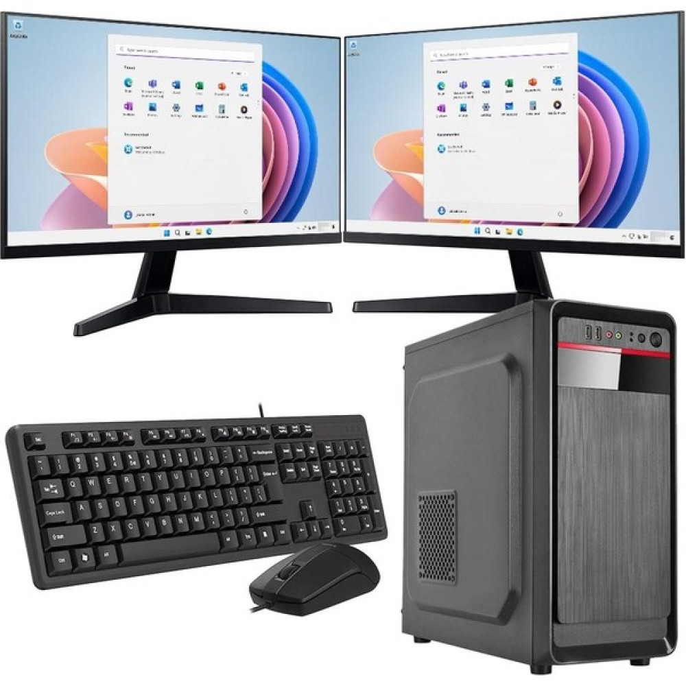 ROWORK Intel I5 12400 8gb 120GB SSD Çift 24" Monitörlü Ev ve Ofis Bilgisayarı (Business) Masaüstü Bilgisayar Fiyatı