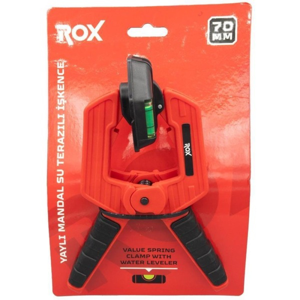 Rox 0150 Su Terazili Yaylı Mandal Tip Kıskaç Işkence 70 mm - Kırmızı Oto Boyaları Fiyatı