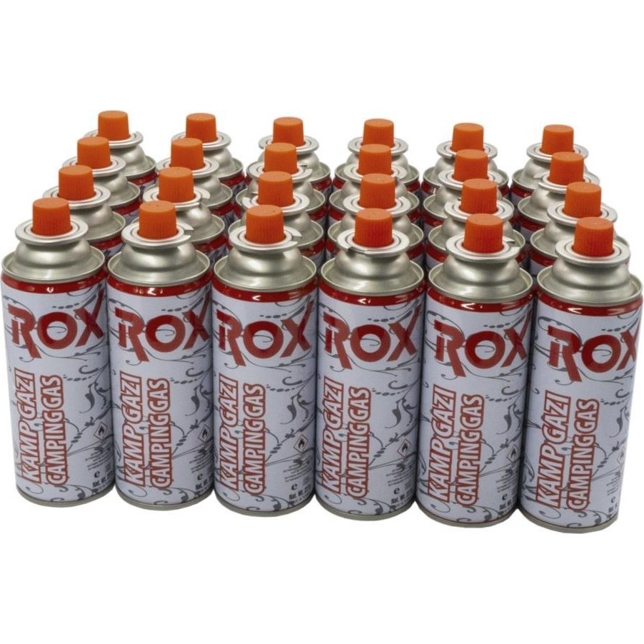 Rox 24 Adet Gazlı Kamp Ocağı Valfli Kartuş 227GR Kompakt Tasarım ve Portatif Kullanım için Uygun Tonerler Fiyatı