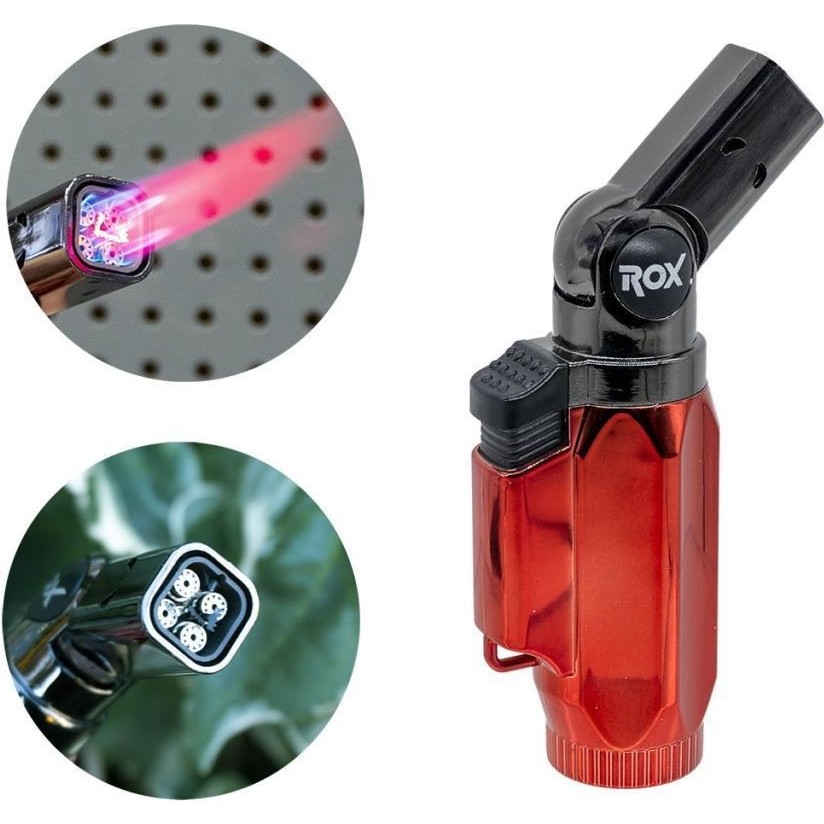 Rox BS-106 Dört Alev Çıkışlı Mini Bütan Gaz Torch Pürmüz Diğer Fiyatı