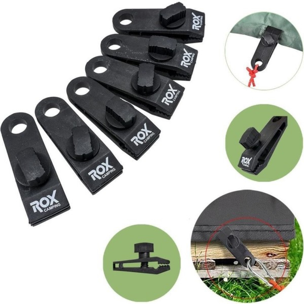 Rox Camping 0113 Abs Tarp Kamp Çadır Tente Branda Klipsi - 6 Adet Kamp Mutfağı Fiyatı
