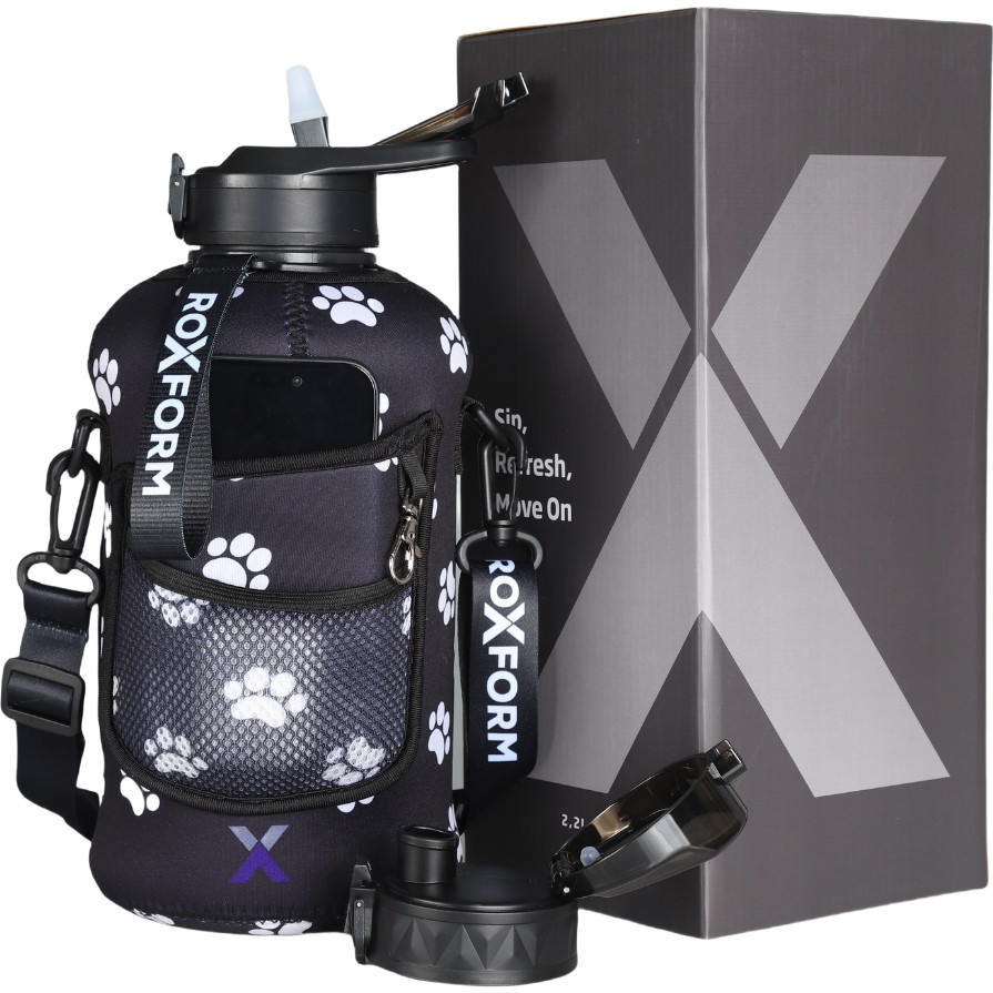 Roxform Suluk Matara 2200 Ml, Premium Pp Malzeme, Sağlıklı Bpa & Bps Içermez, Kılıflı, Çift Kapaklı, Koku Yapmaz, Sızdırmaz ve Dayanıklı, Pati Cep ... Diğer Fiyatı