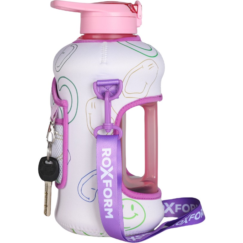 Roxform Suluk Matara 2200 Ml, Premium Pp Malzeme, Sağlıklı Bpa & Bps Içermez, Kılıflı, Çift Kapaklı, Koku Yapmaz, Sızdırmaz ve Dayanıklı,gülen Yüz ... Diğer Fiyatı