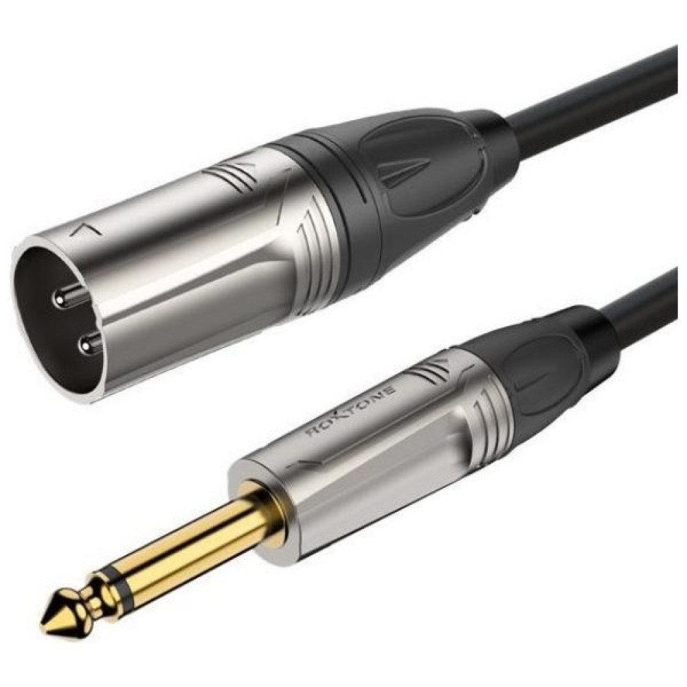 Roxtone RX-K13105 5 Metre 6.3 mm Mono Gitar -Xlr Erkek Mikrofon Kablosu Stüdyo ve Sahne Ekipmanları Fiyatı
