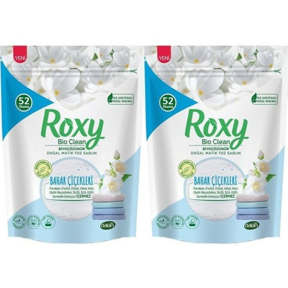 Roxy Dalan Roxy Toz Sabun Matik Bahar Çiçekleri 1600 gr x 2 - 1,6 kg Çamaşır Deterjanı Fiyatı