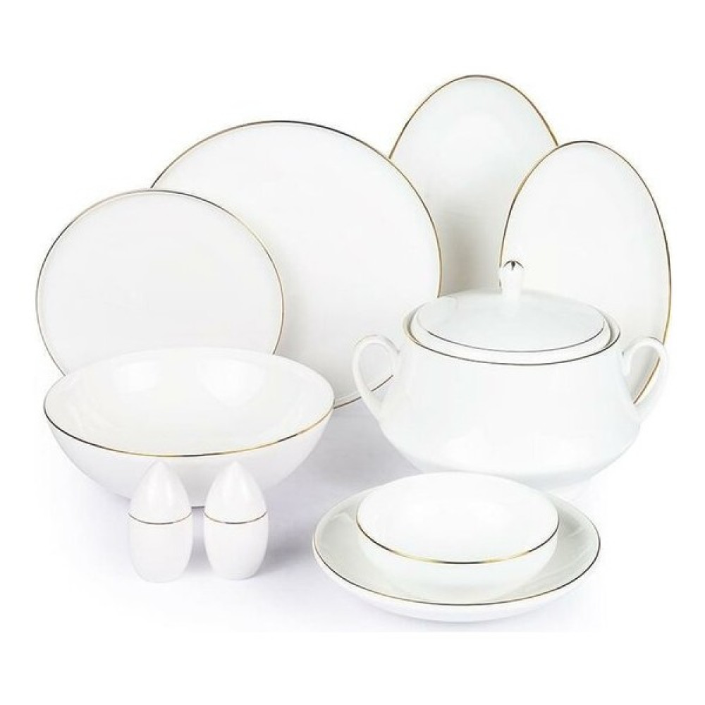 Roy King Gold Thin 55 Parça Bone China Porselen Yemek Takımı DSN048 Yemek Takımı Fiyatı