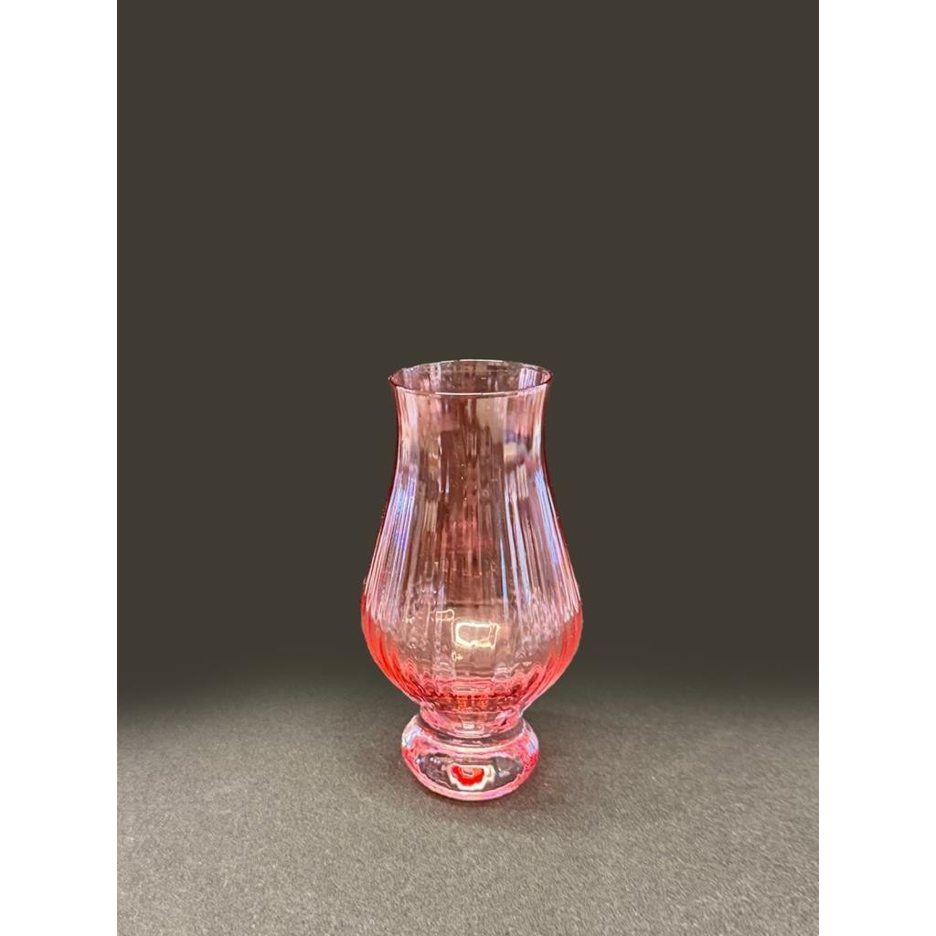 Roy King Pembe Ayaklı Kristal Cam Tekli Kahve Yanı Bardak - 1 Adet - Renkli Fincan / Bardak / Kahve Takımı Fiyatı