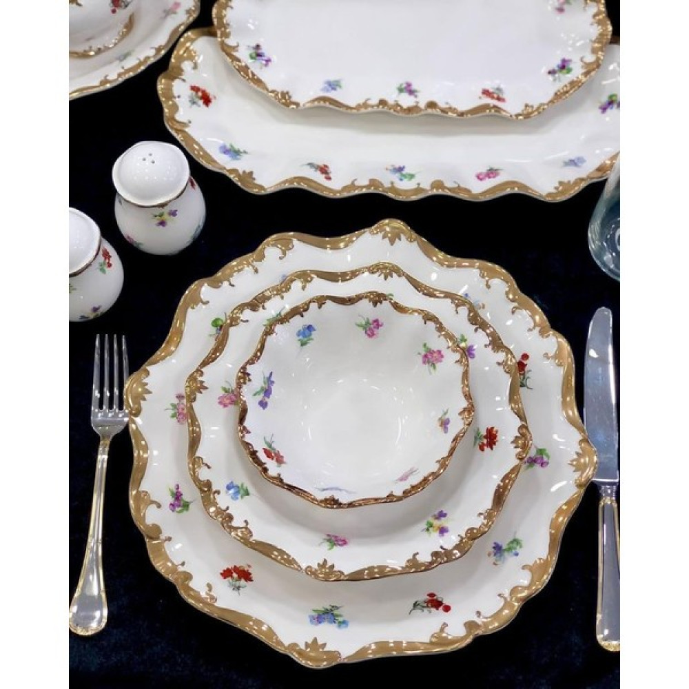 Roy Kıng White Royal Garden 60 Parça Gold Yemek Takımı Yemek Takımı Fiyatı