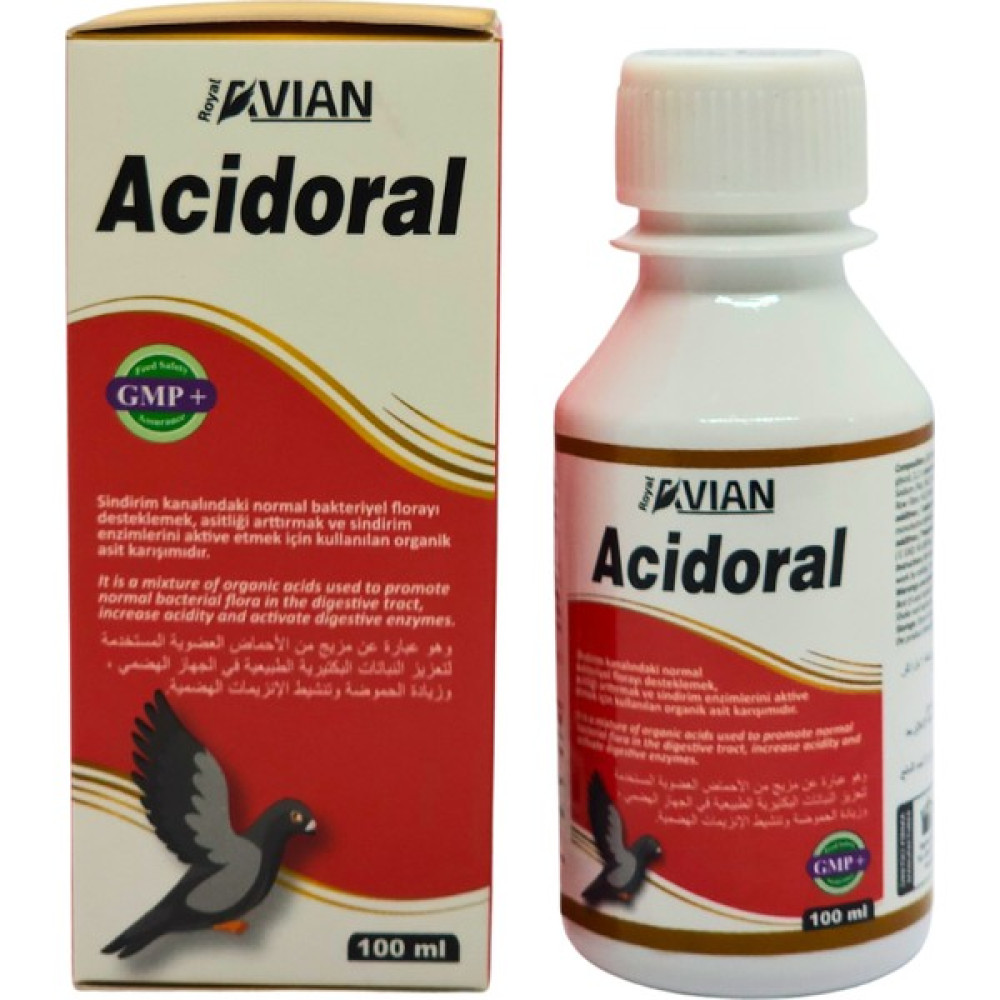 Royal Ilaç Acidoral 100 Ml. Kanatlılarda ve Kuşlarda Ishal Destekleyici Evcil Hayvan Ürünleri Fiyatı